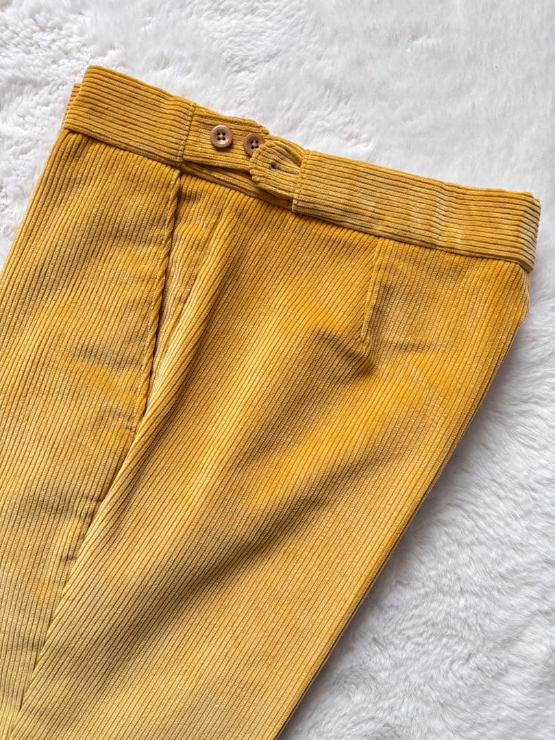 CORDINGS/コーディングス コーデュロイ トラウザーズ マスタード 美品