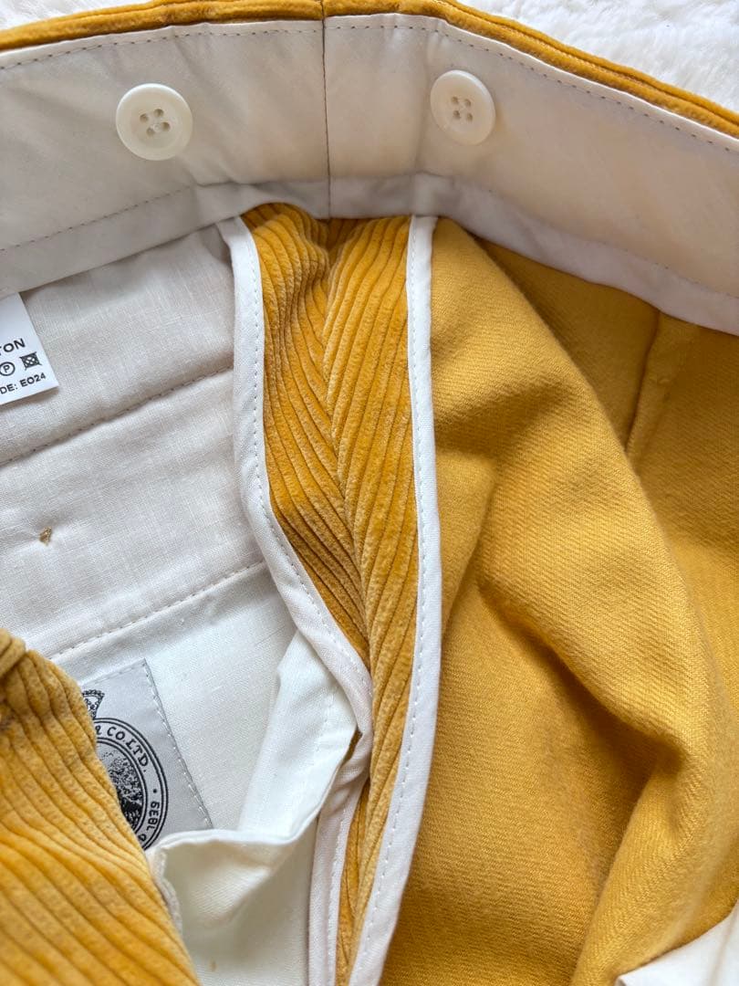 CORDINGS/コーディングス コーデュロイ トラウザーズ マスタード 美品