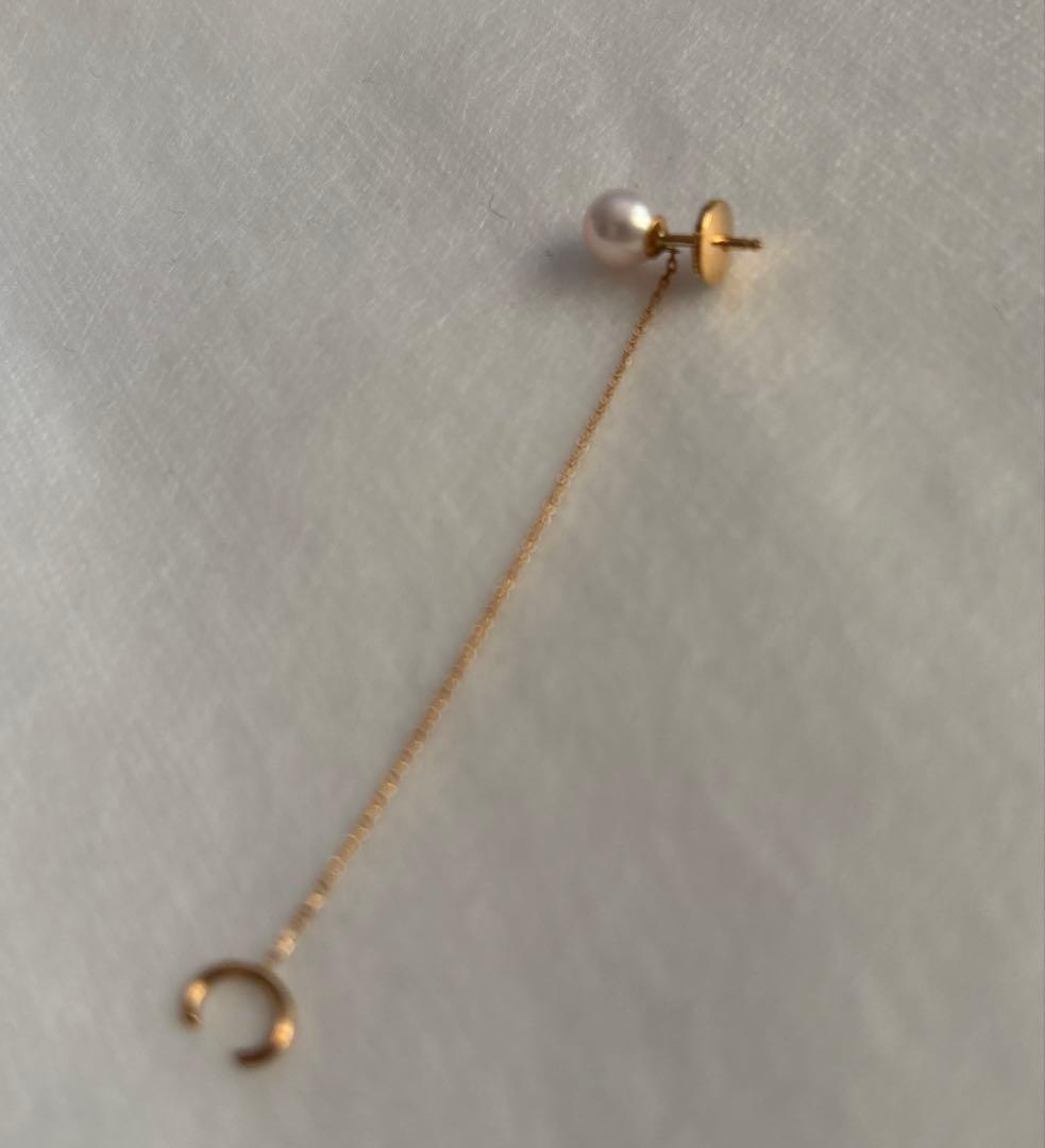 未使用 Sweet Pea パール ピアスカフス イヤカフ K18 YG