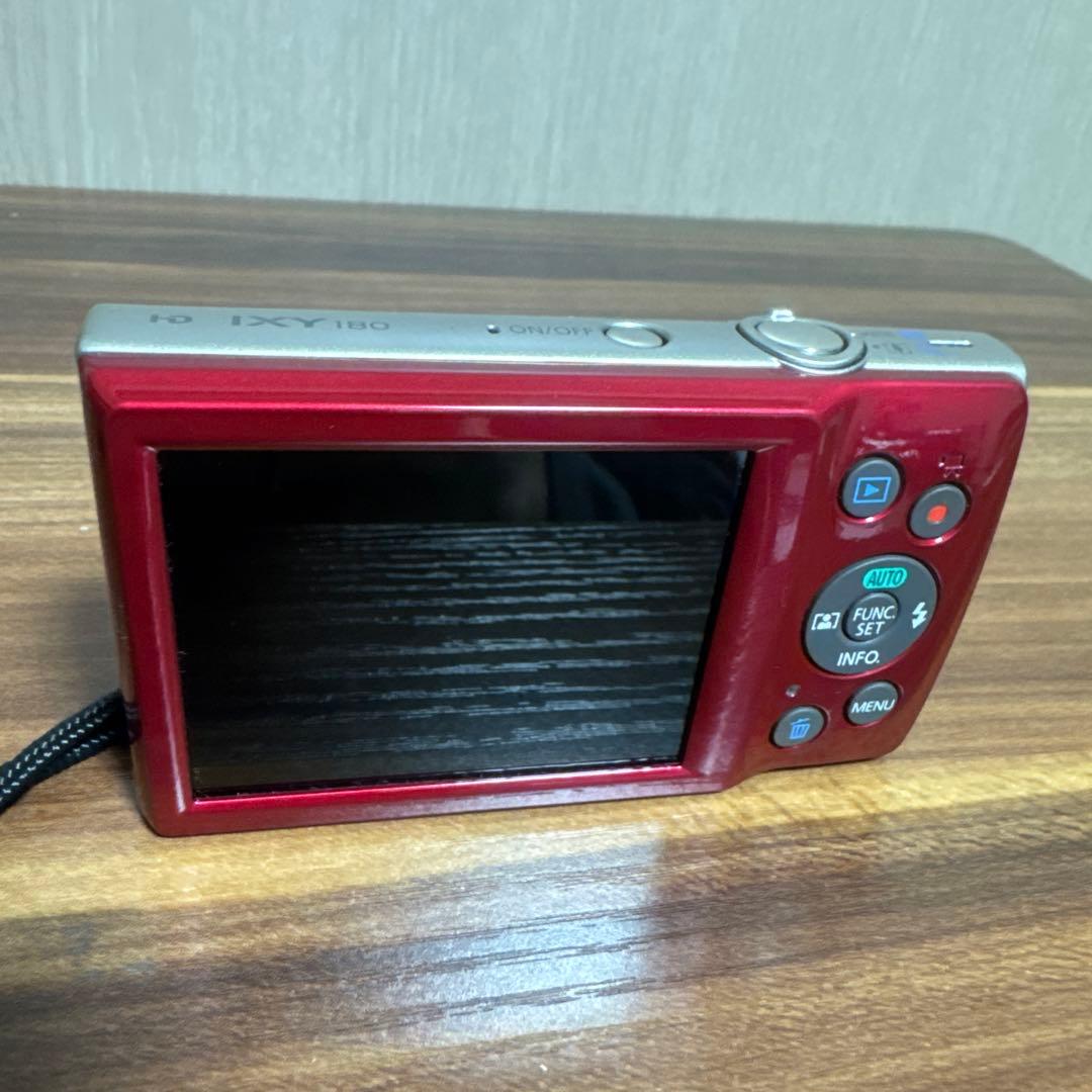 【極美品】Canon キャノン IXY180 イクシー レッド デジカメ 赤