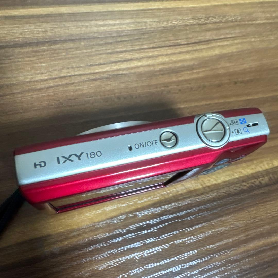 【極美品】Canon キャノン IXY180 イクシー レッド デジカメ 赤