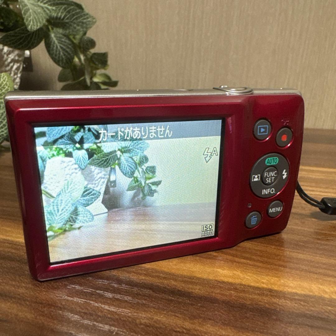 【極美品】Canon キャノン IXY180 イクシー レッド デジカメ 赤