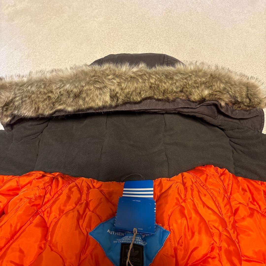 【新品未使用】　adidas 中綿 モッズコート カーキXL