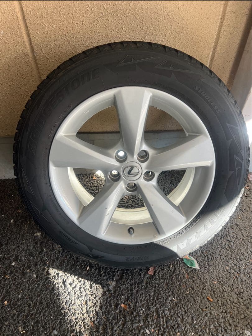 レクサス 初期 RX 18インチ タイヤつきホイール スタッドレス ブリヂストン