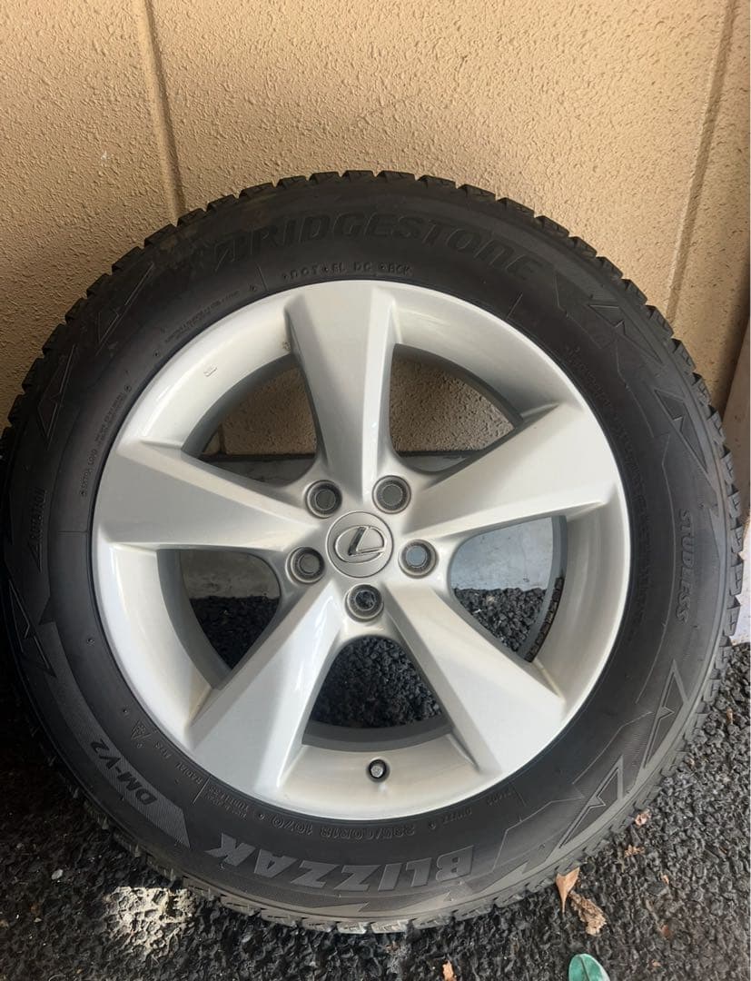 レクサス 初期 RX 18インチ タイヤつきホイール スタッドレス ブリヂストン