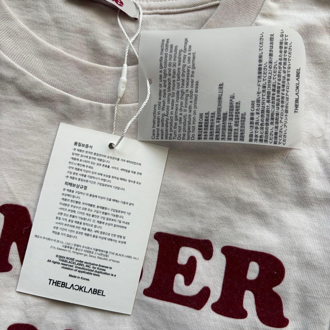 【試着のみ】number one girl Tシャツ　ロゼ　rose rosie