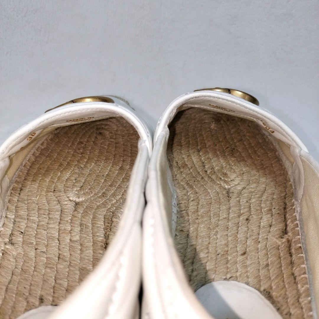 【美品】GUCCI グッチ エスパドリーユ GGマーモント 厚底 ミュール