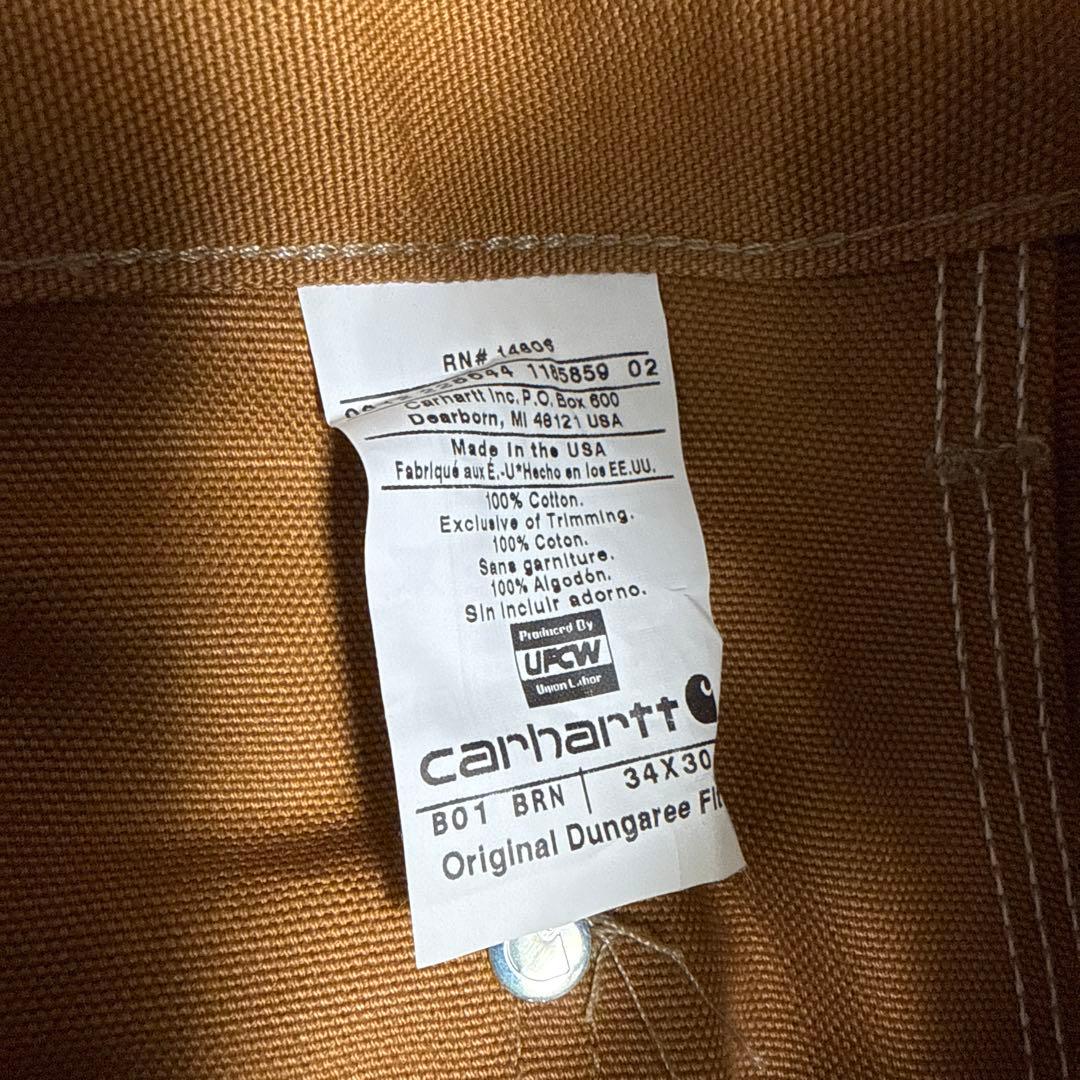 carhartt ダブルニー　ダックパンツ　アメリカ製 34×30