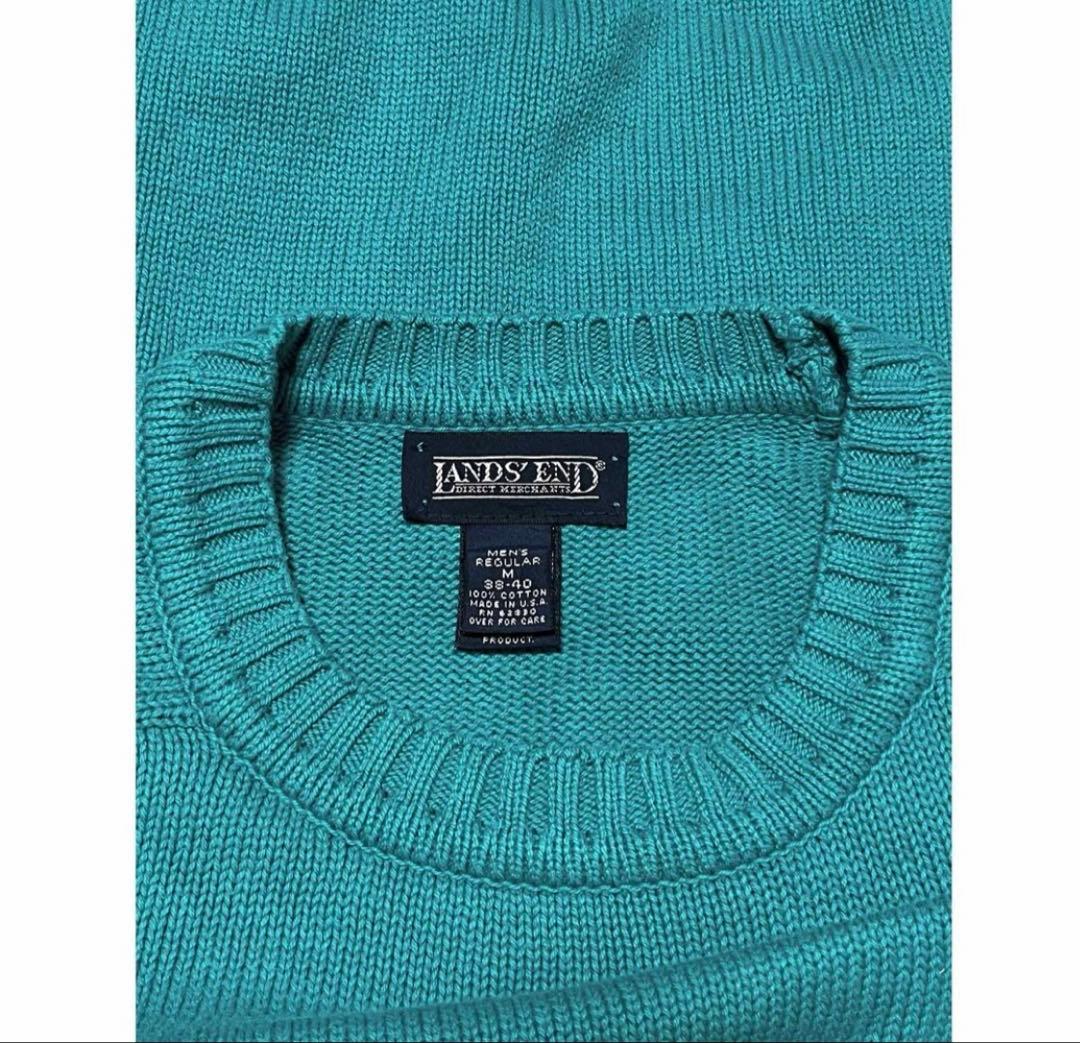 美品 USA製 LANDS' END ランズエンド ドリフターセーター 90s
