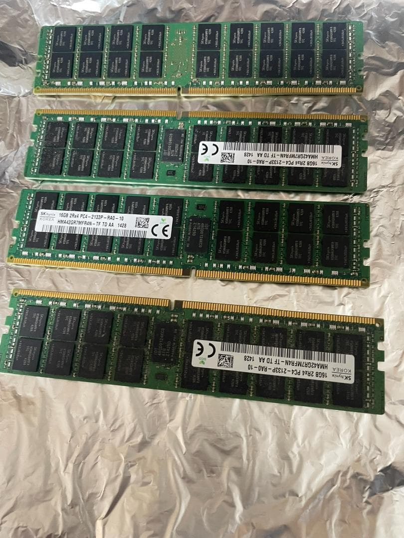 メモリー HMA42GR7MFR4N-TF 16gb 2rx4 PC4-2133P