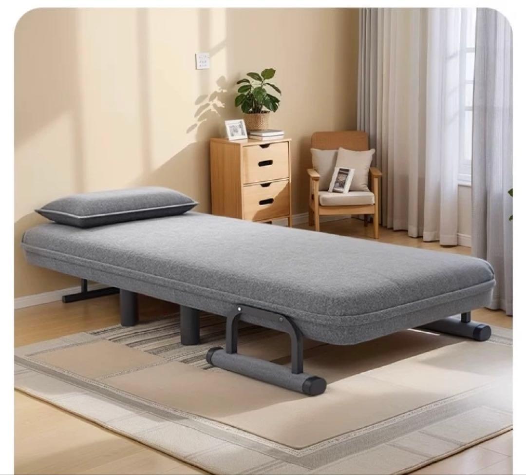 2脚セット　一人用ソファ　ライトグリーン ソファベッド