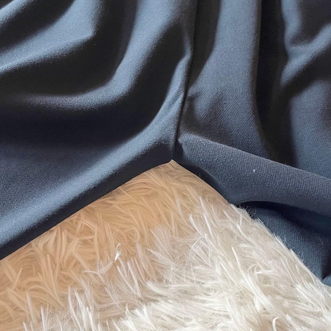 美品✨ ヨーコチャン ハイウエストギャザーパンツ ネイビー サイズ38 定番