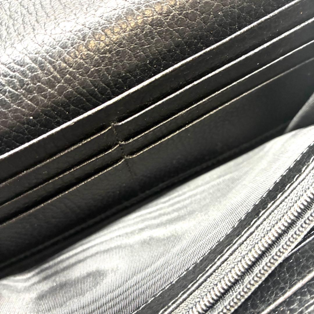 美品✨GUCCI グッチ 長財布 インターロッキング 黒 615524