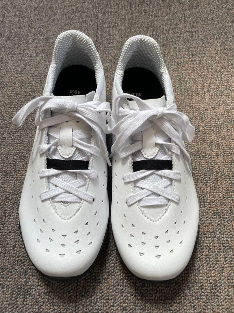 LAKE CX21 Cホワイトシューズ サイズ40.0 通気性デザイン