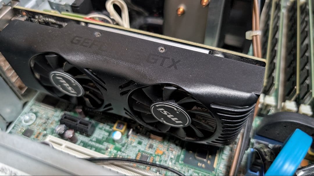 中古パソコン、SSD224、GTX 1650 4GT LP搭載（win11非対応