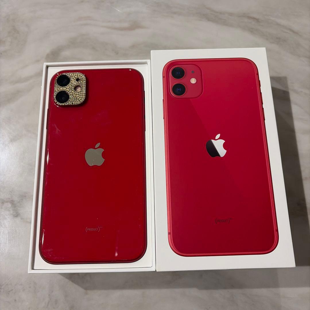 iPhone11 256g レッド　美品