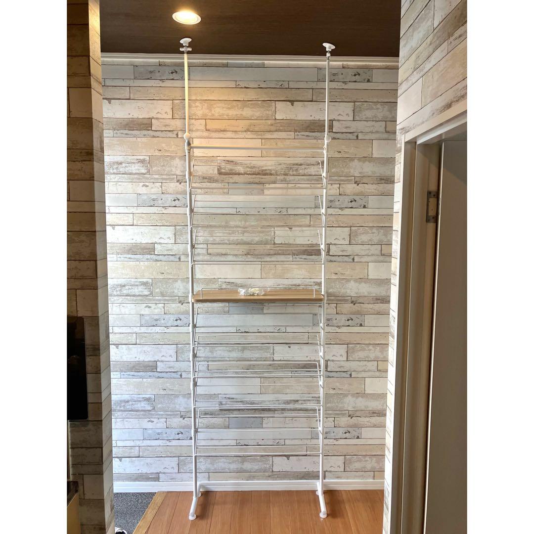 Reシューズラック 靴箱 スリム おしゃれ 玄関収納 シンプル 木目調