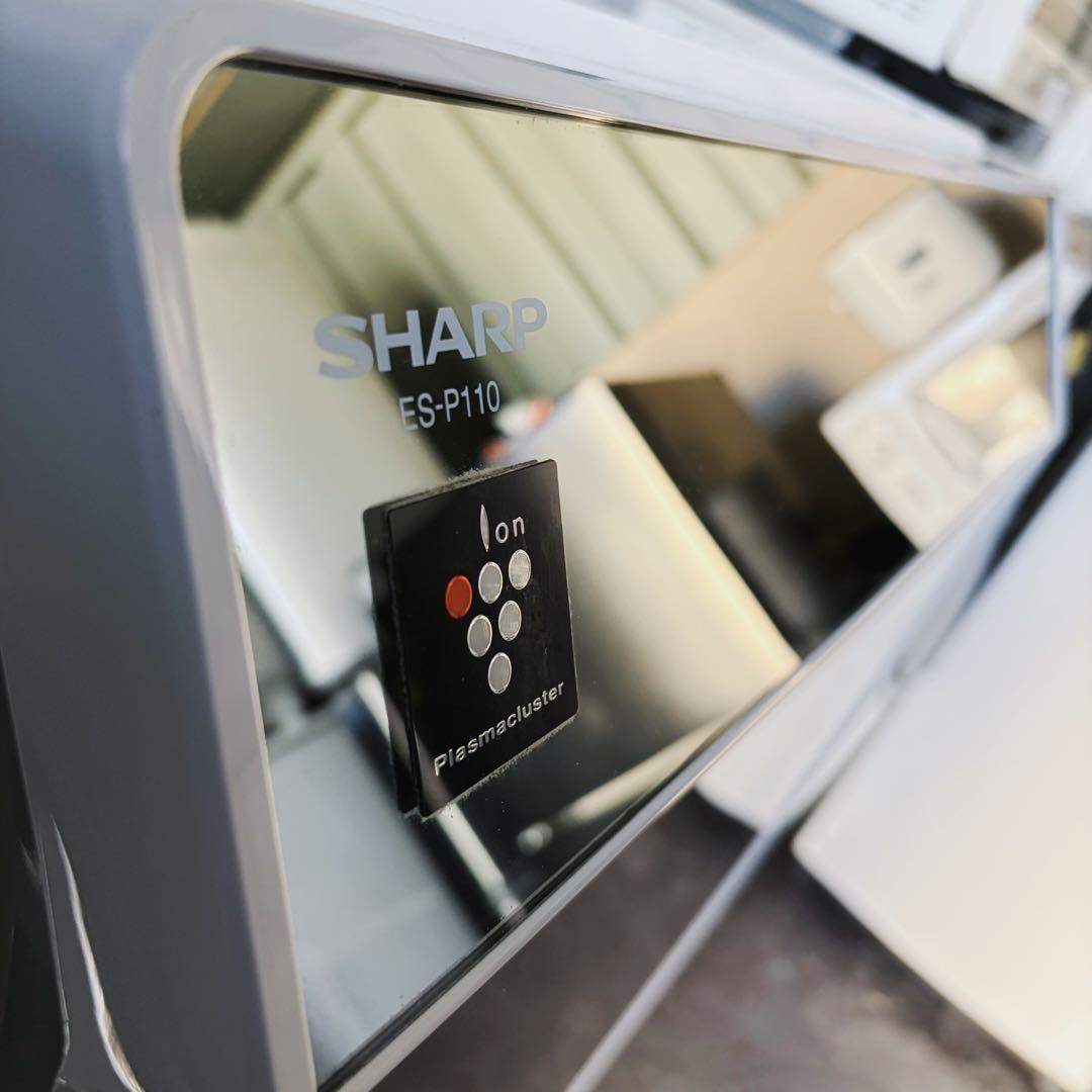 68運搬取付無料！シルバー・純正SHARP大容量ドラム式洗濯乾燥機！完動品超美品