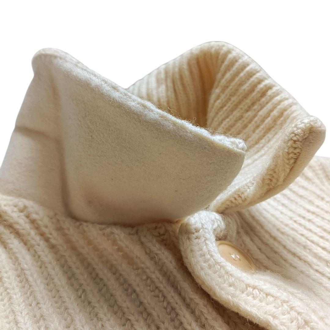 アーペーセー リブニット カーディガン アイボリー 厚手 フランス製 94年