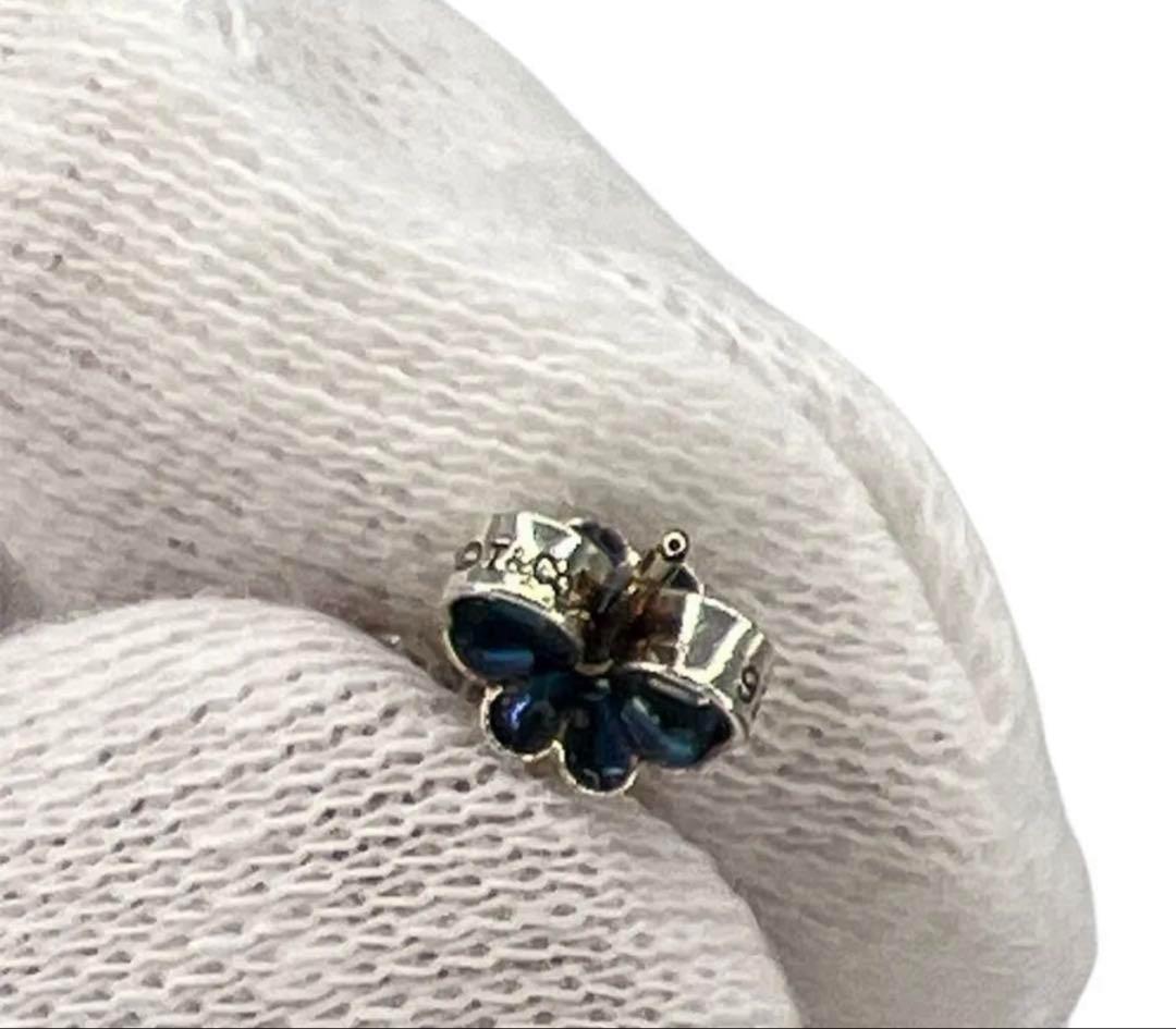 極美品　ティファニー　ピアス　ダブル ドロップ ハート 片耳