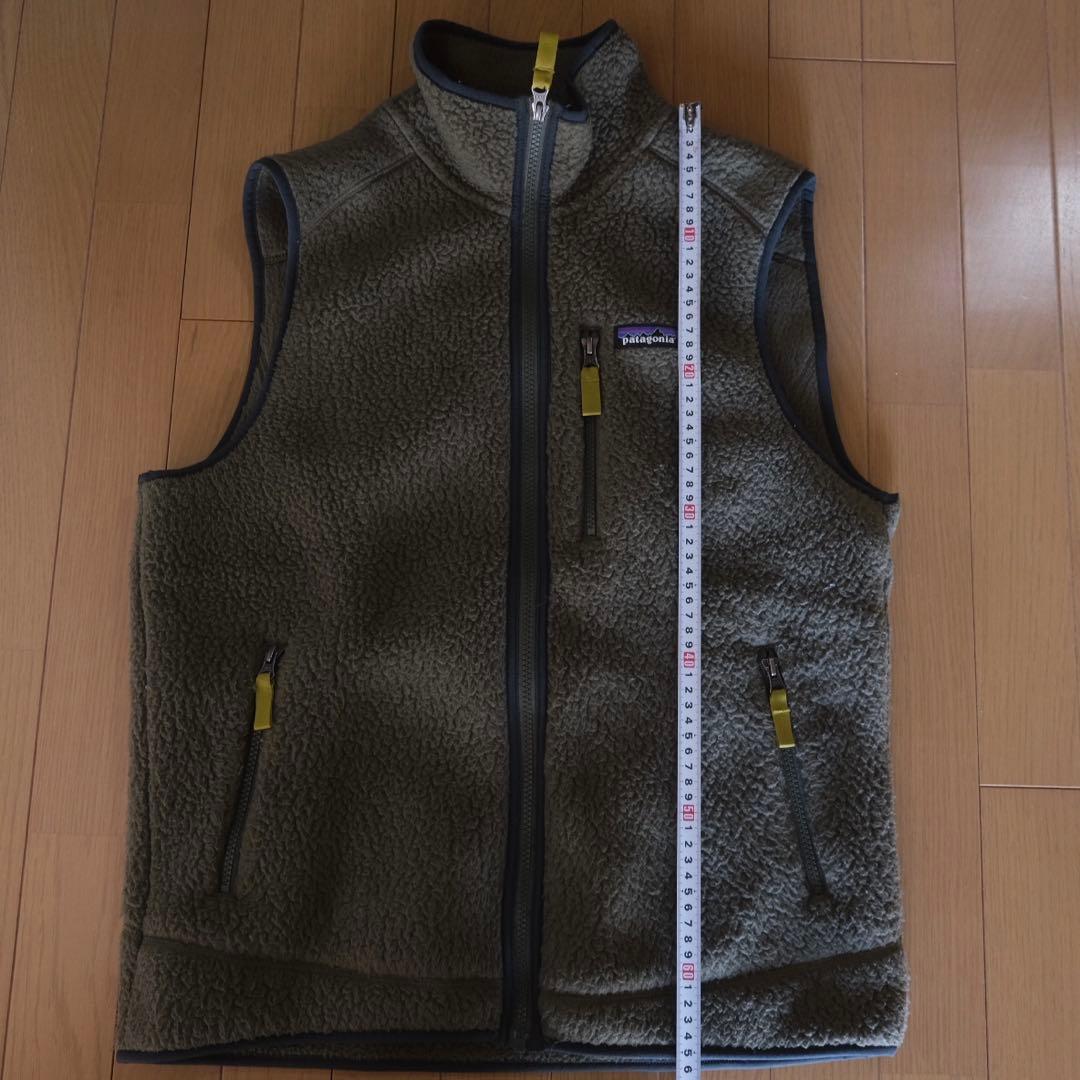 Patagonia フリースベスト レトロパイルベストM グリーン