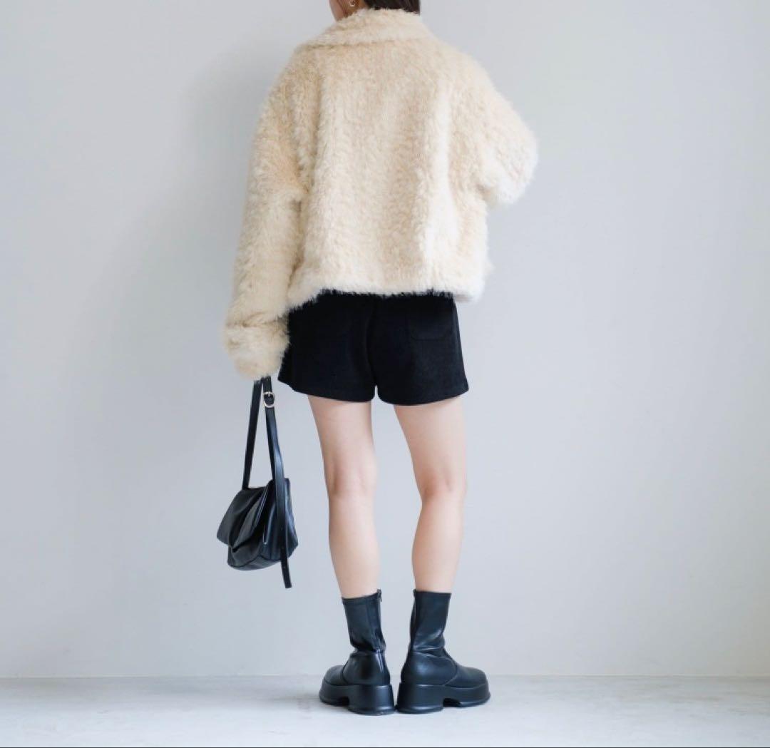 kastane カールミドルファーコート アイボリー