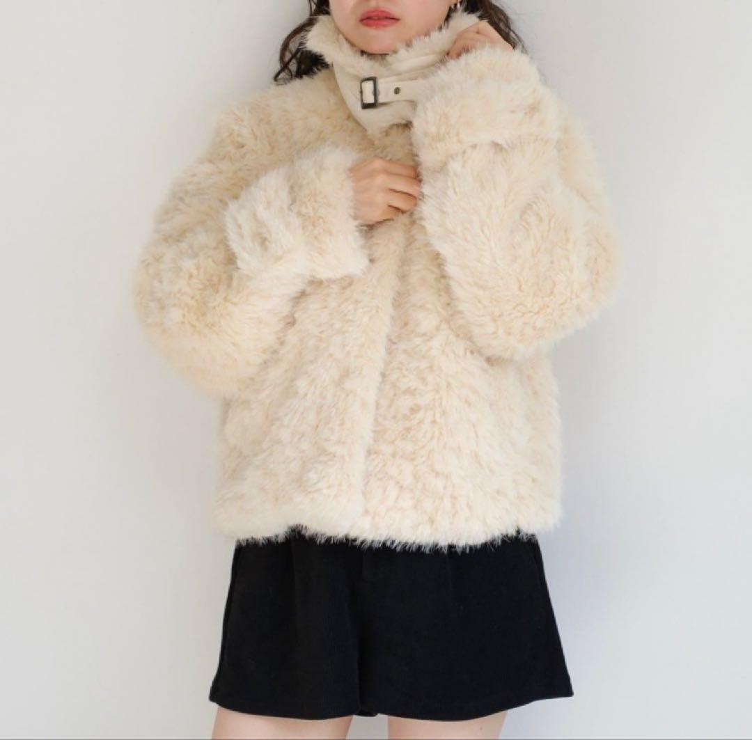 kastane カールミドルファーコート アイボリー