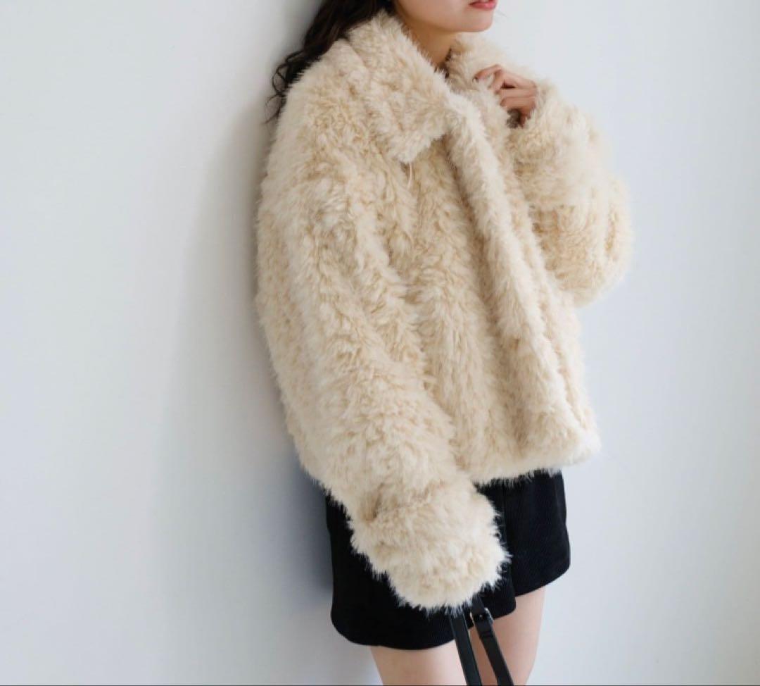 kastane カールミドルファーコート アイボリー