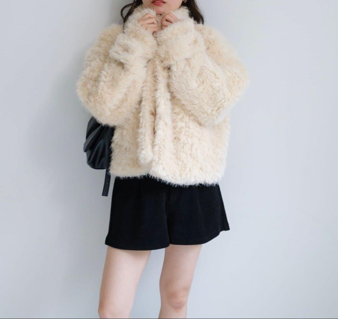 kastane カールミドルファーコート アイボリー