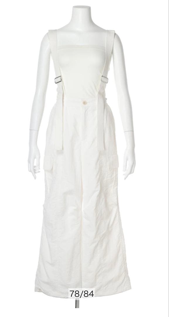 cc　アルページュストーリー　撥水サス付きパラシュートパンツ　白