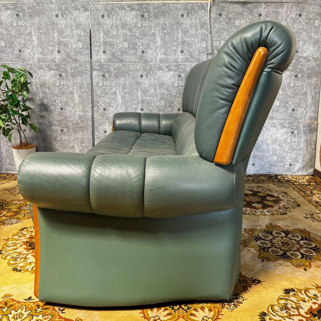 ꧁LNAX꧂3人掛けアームソファ 肘置き 肘掛け レザー 合成皮革 リビング