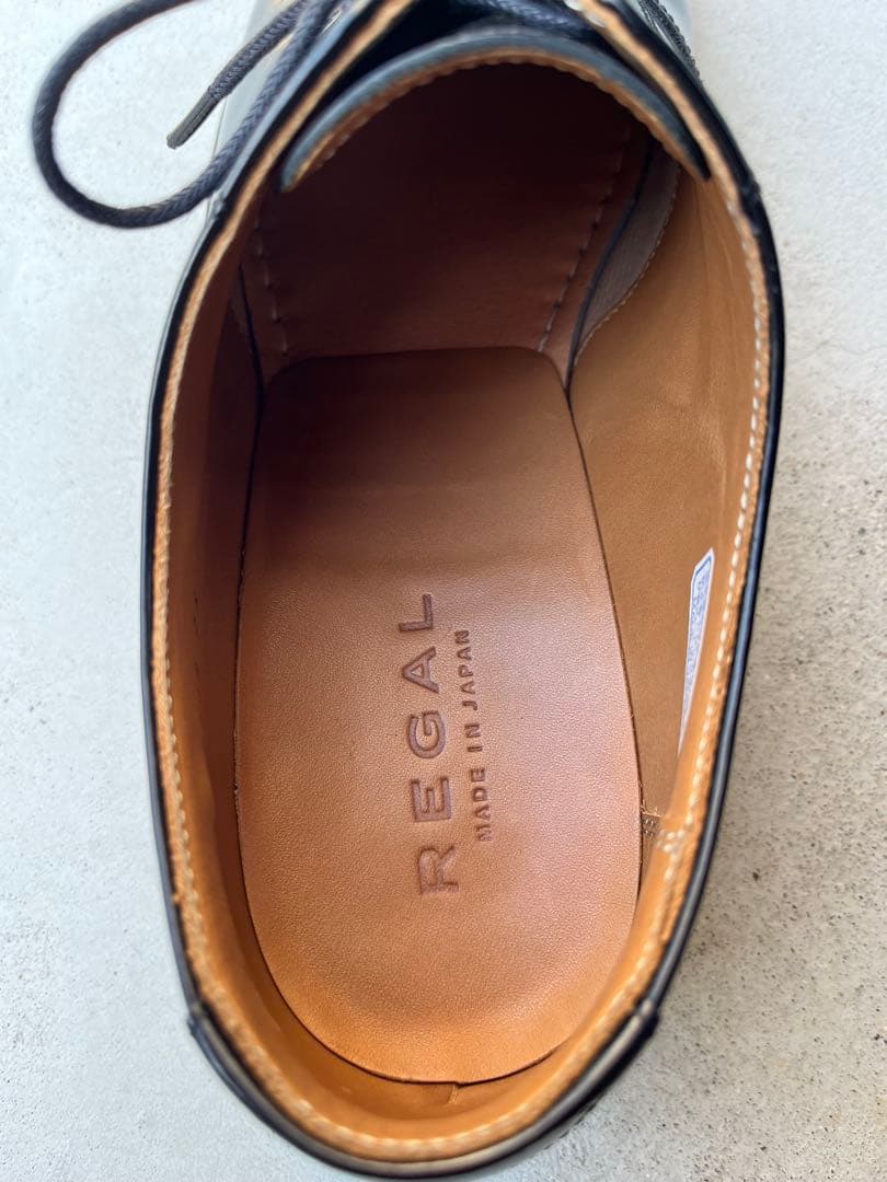 REGAL ブラック ドレスシューズ ストレートチップ