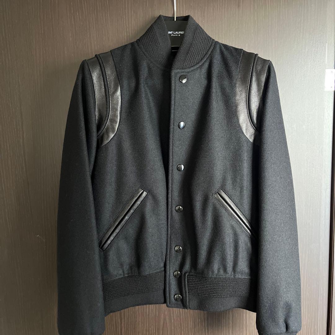 定番　イヴ・サンローラン　ジャンパー　ブラックライン