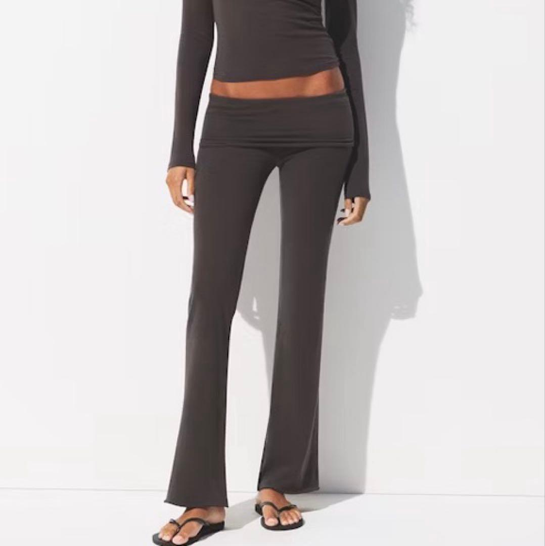 [完売品]着画有 SKIMS 限定色 フレアレギンス Ironブラウン