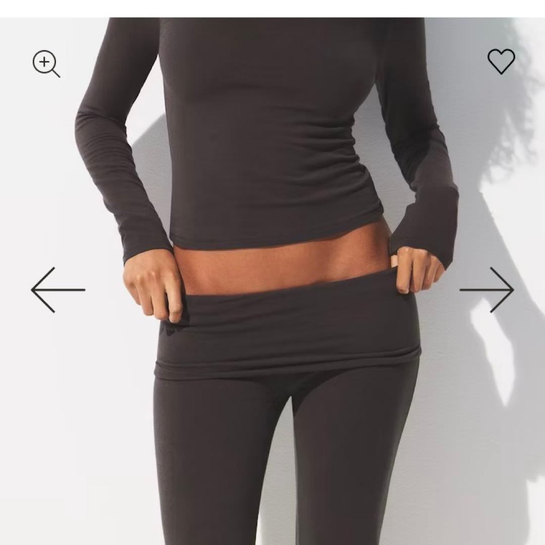 [完売品]着画有 SKIMS 限定色 フレアレギンス Ironブラウン