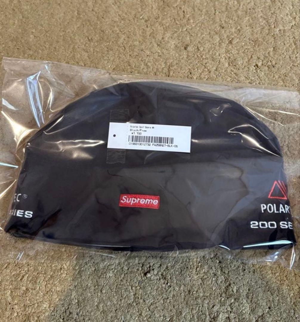 Supreme Polartec® Sport Beanie 黒 ビーニー