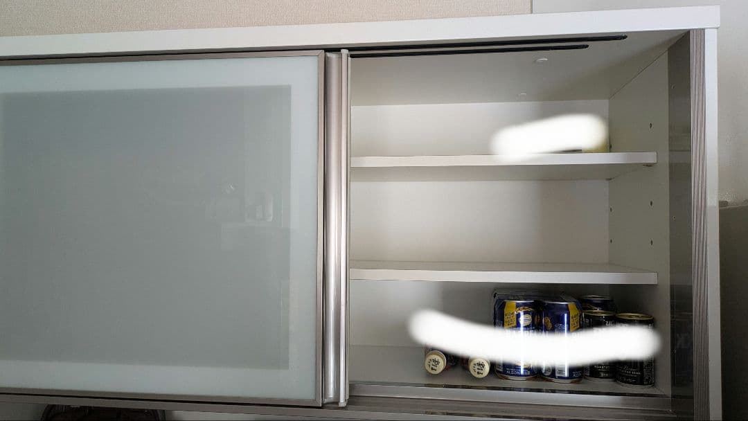 ニトリ　キッチンボード　プラウド　幅120　ホワイト