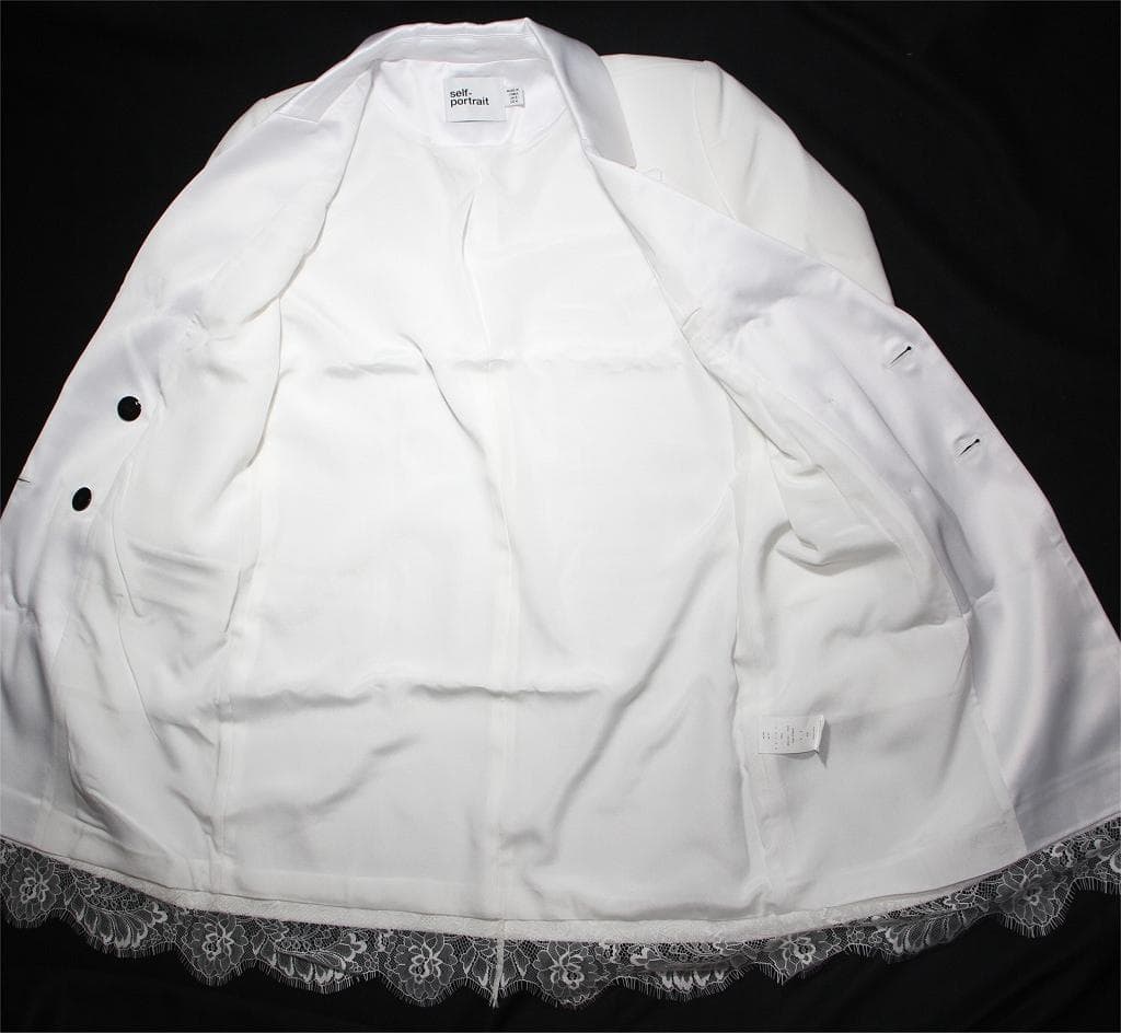 r*e様 セルフポートレイト ワンピース テーラードジャケット レース UK8