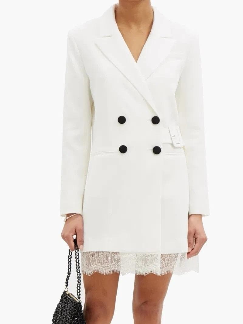 r*e様 セルフポートレイト ワンピース テーラードジャケット レース UK8