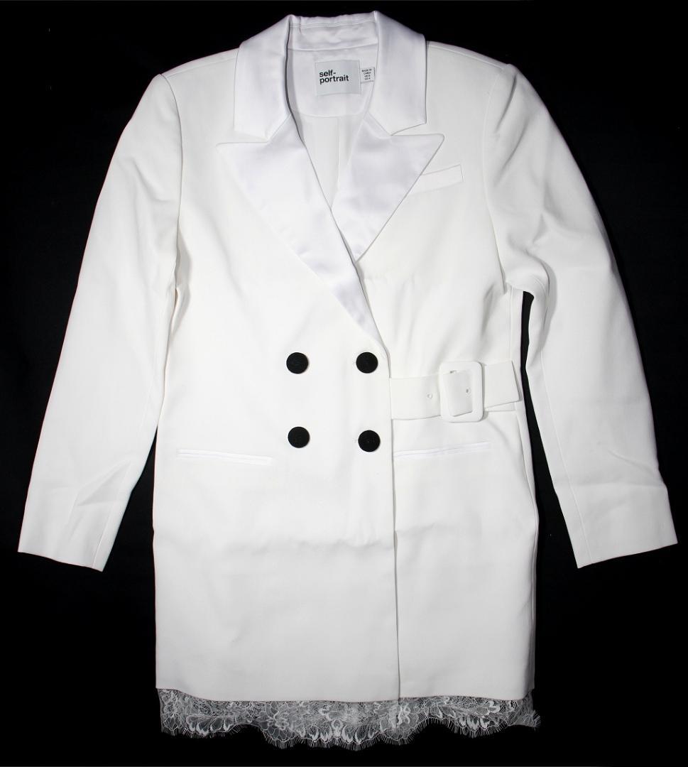 r*e様 セルフポートレイト ワンピース テーラードジャケット レース UK8