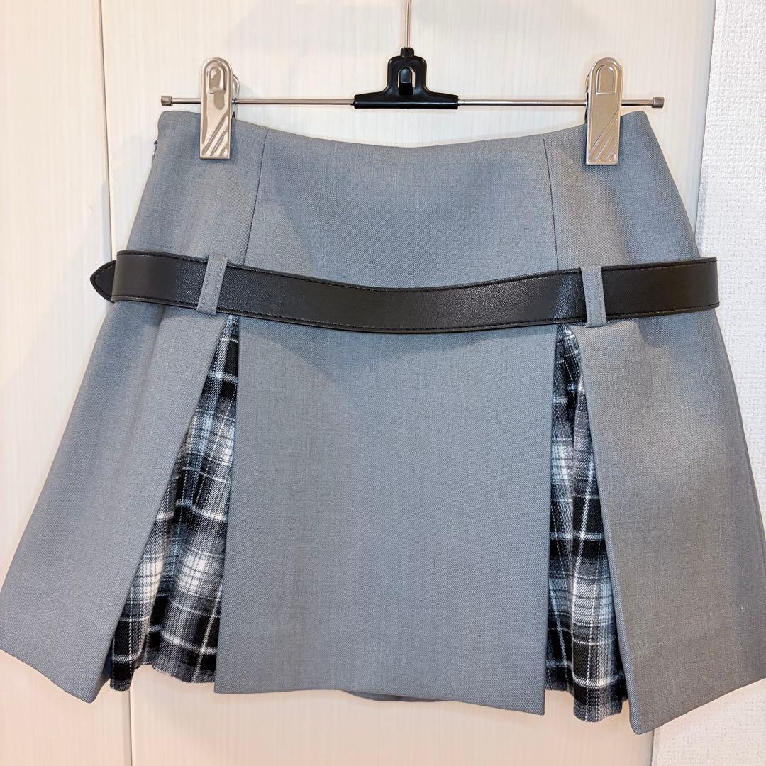 ♡ ダーリッチ Darich ♡ チェックドッキングミニスカート