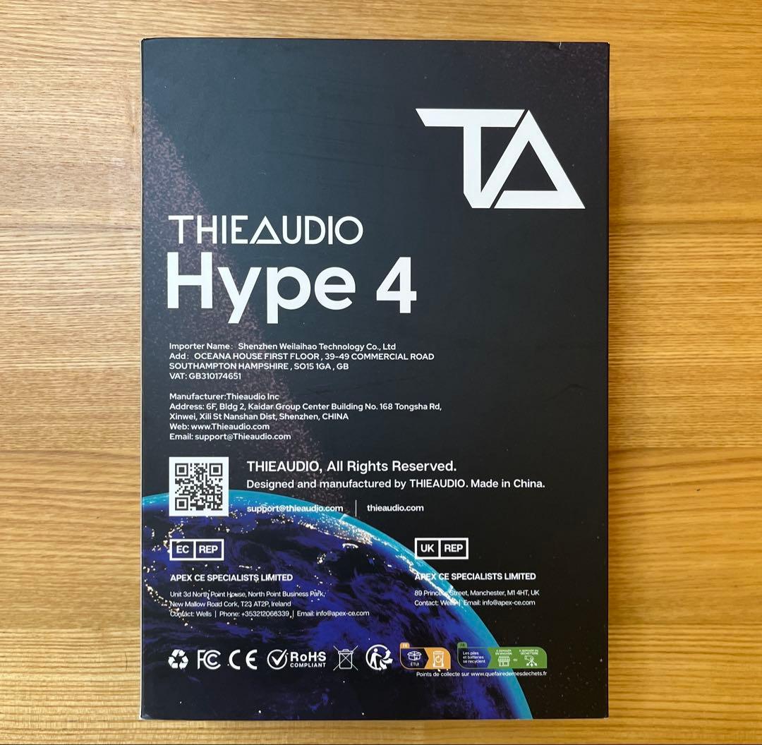 N*U様 THIEAUDIO Hype 4 + NICEHCK リケーブル　【ほ