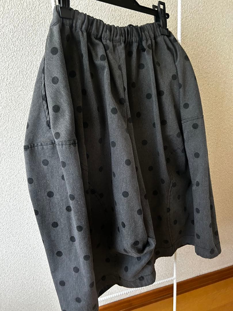 BLACK COMME des GARCONSのドット柄 コクーンパンツ XS