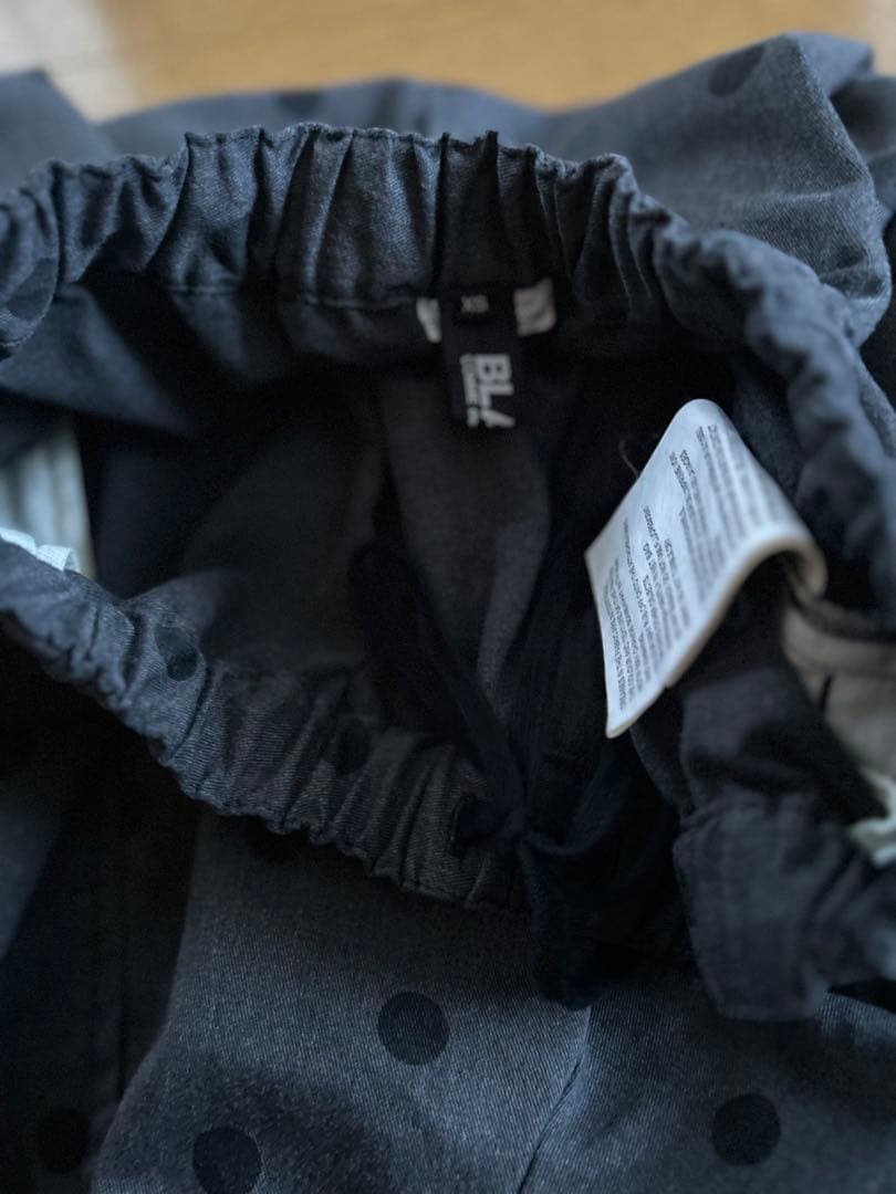 BLACK COMME des GARCONSのドット柄 コクーンパンツ XS