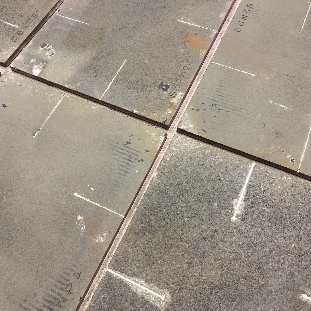 【中古品】陶芸　棚板35×30　6枚組(スリットあり)①