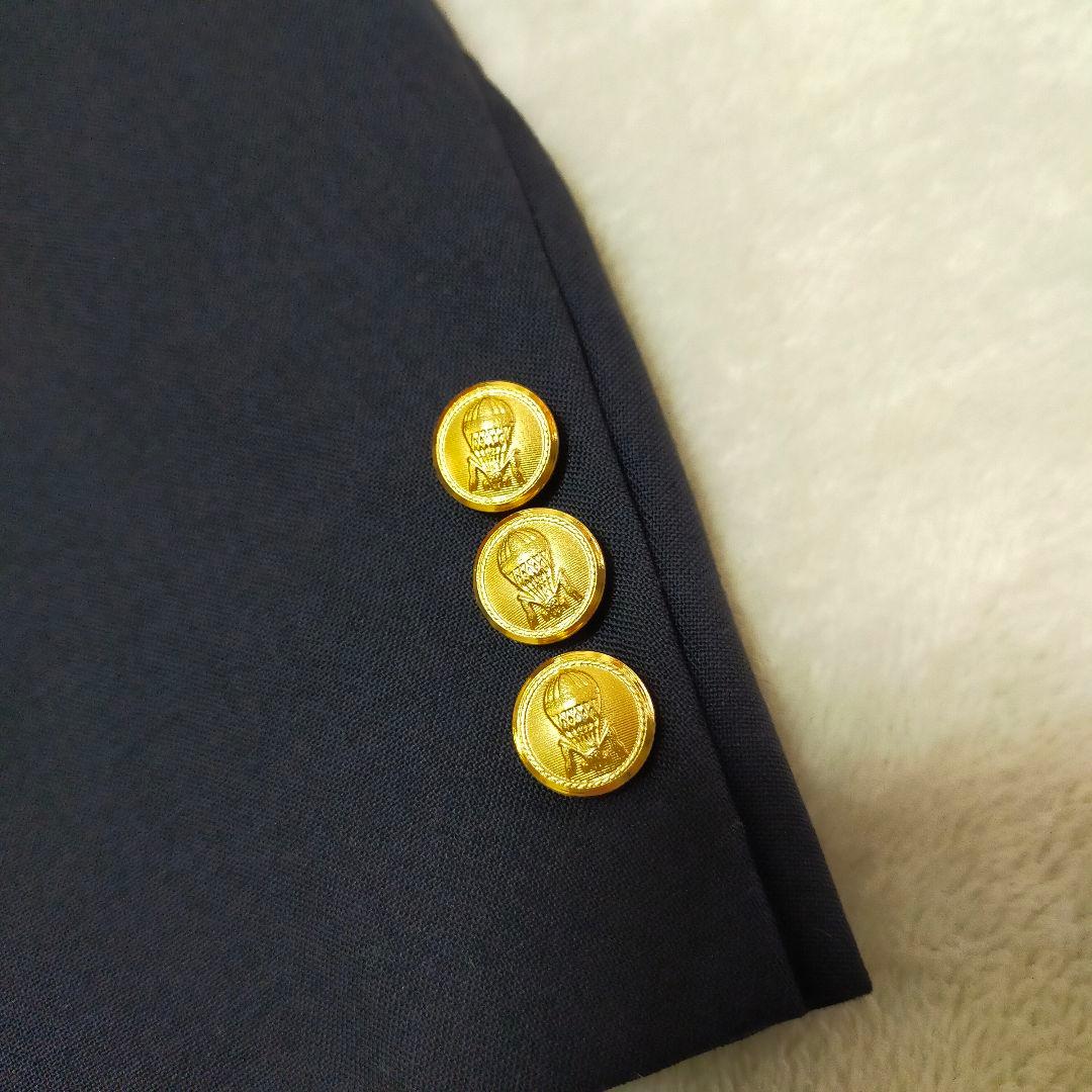 美品　五大陸　大きいサイズ　ダブルブレスト紺ブレザー　金ボタン