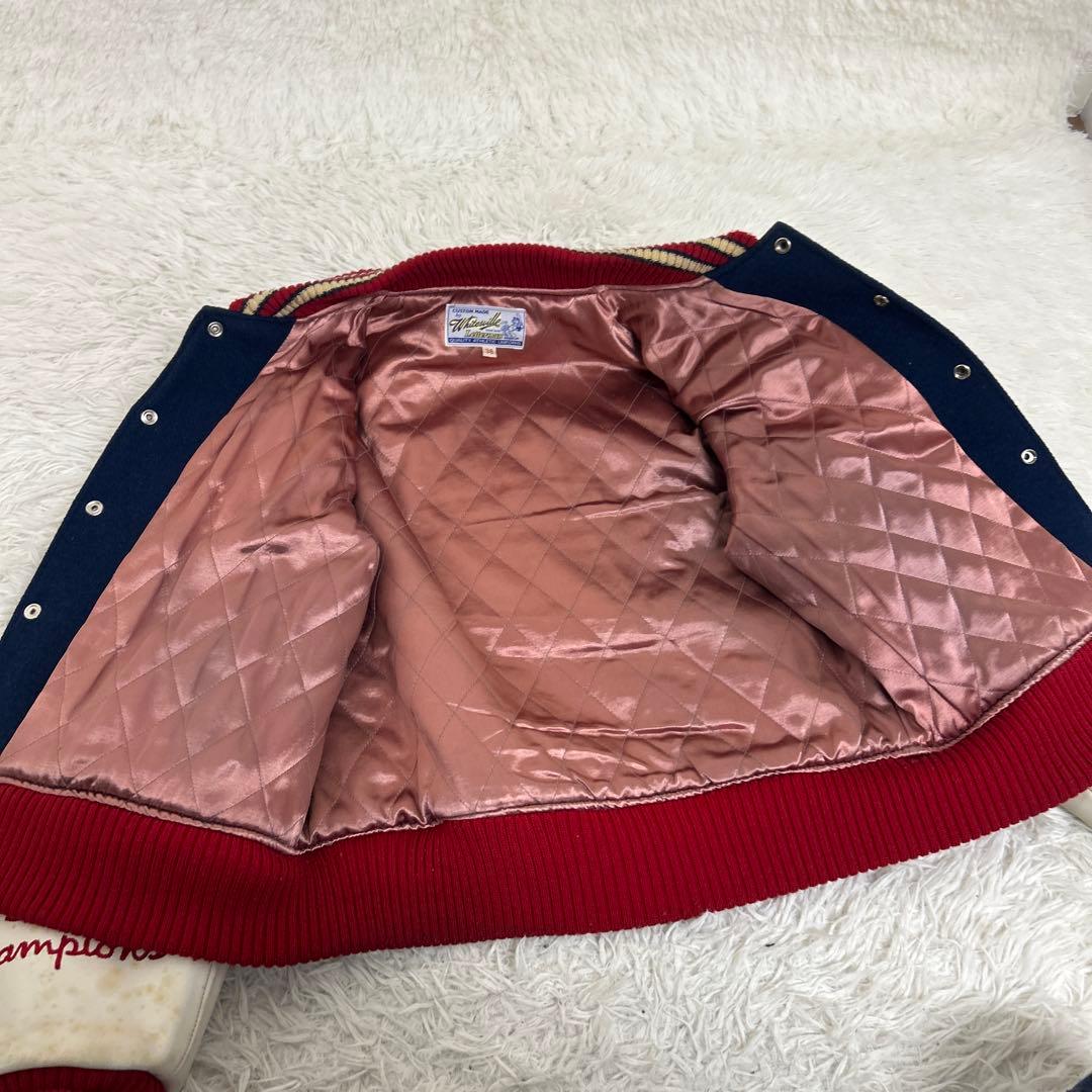 ホワイツビル フルデコ スタジャン 袖革 ショールカラー ワッペン 東洋 38