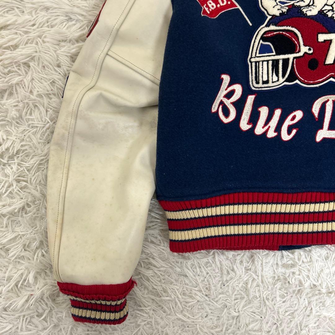 ホワイツビル フルデコ スタジャン 袖革 ショールカラー ワッペン 東洋 38