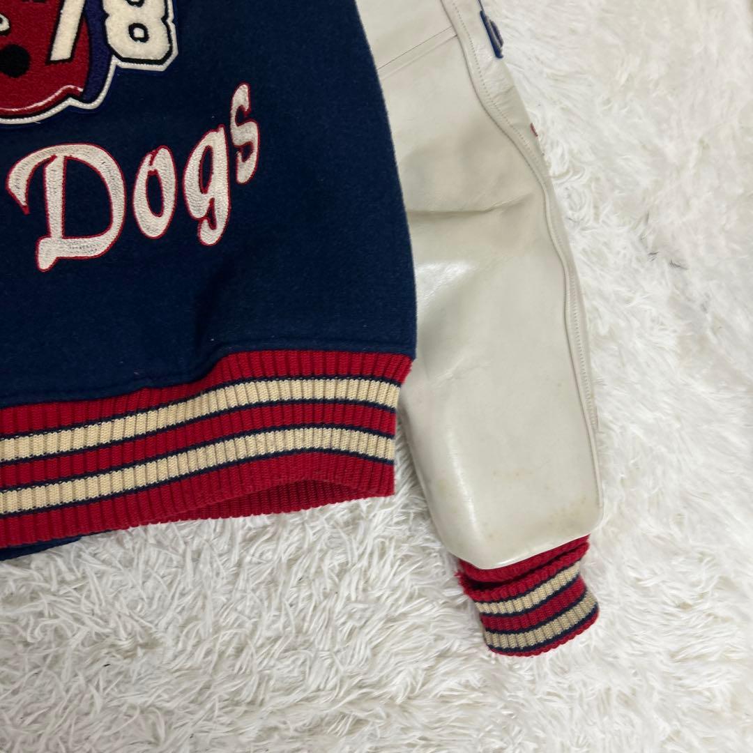 ホワイツビル フルデコ スタジャン 袖革 ショールカラー ワッペン 東洋 38