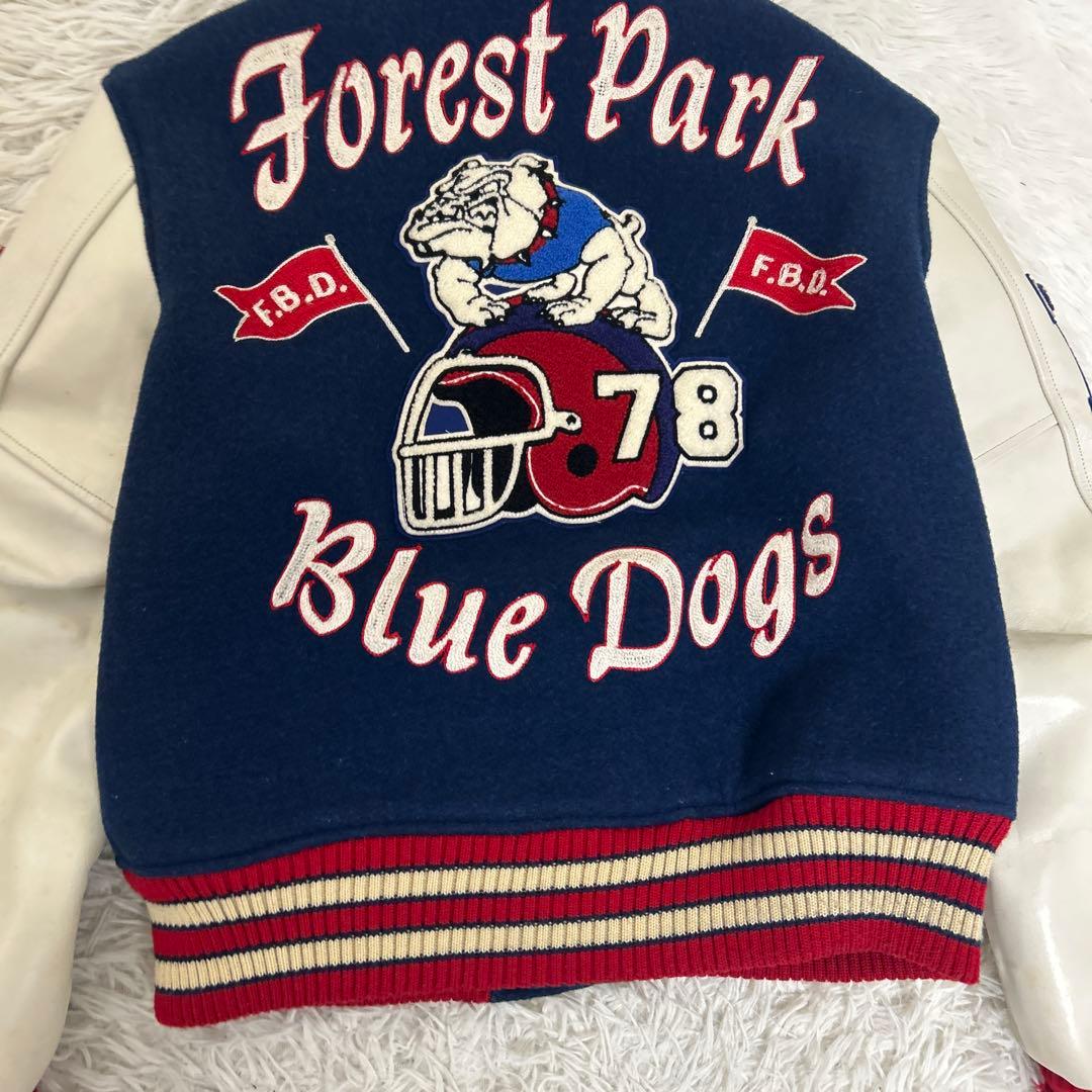 ホワイツビル フルデコ スタジャン 袖革 ショールカラー ワッペン 東洋 38